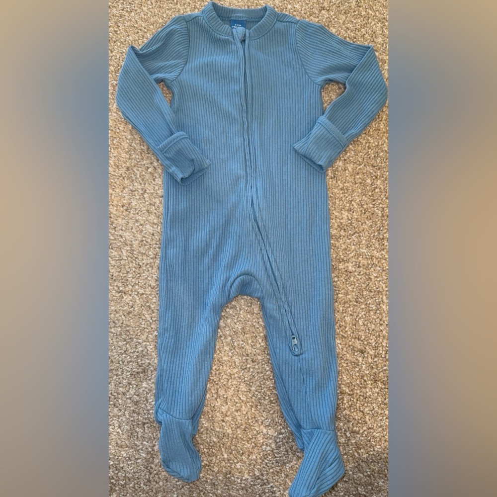 Old Navy Ribbed Blue Kids Footie